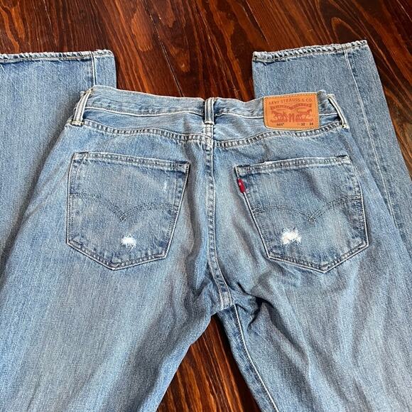 Levi's 32x34 Y2K 501 Jeans Light Wash Straight - Picture 5 of 7